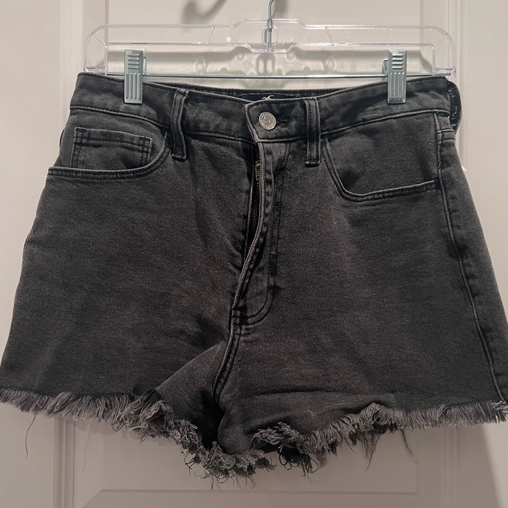 Black Jean shorts from Hollister